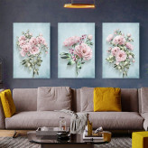 تابلو سه تکه ( 1548-rosegold )