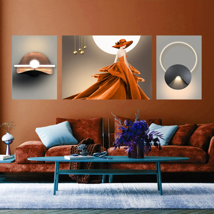 تابلو سه تکه ( 1375-rosegold )