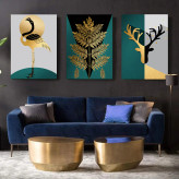 تابلو سه تکه ( 985-rosegold )