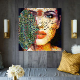 تابلو بوم ( 1647-rosegold )