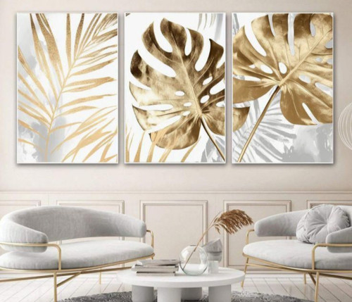 تابلو سه تکه ( 1436-rosegold )